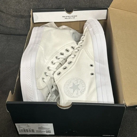 Converse Chuck Taylor All Star Malden Street Mid Men's 13 Vintage White A08768F - Picture 7 of 8